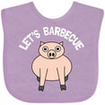 thumbnail image 3 of Inktastic Let's Barbecue White Text Boys or Girls Baby Bib, 3 of 4