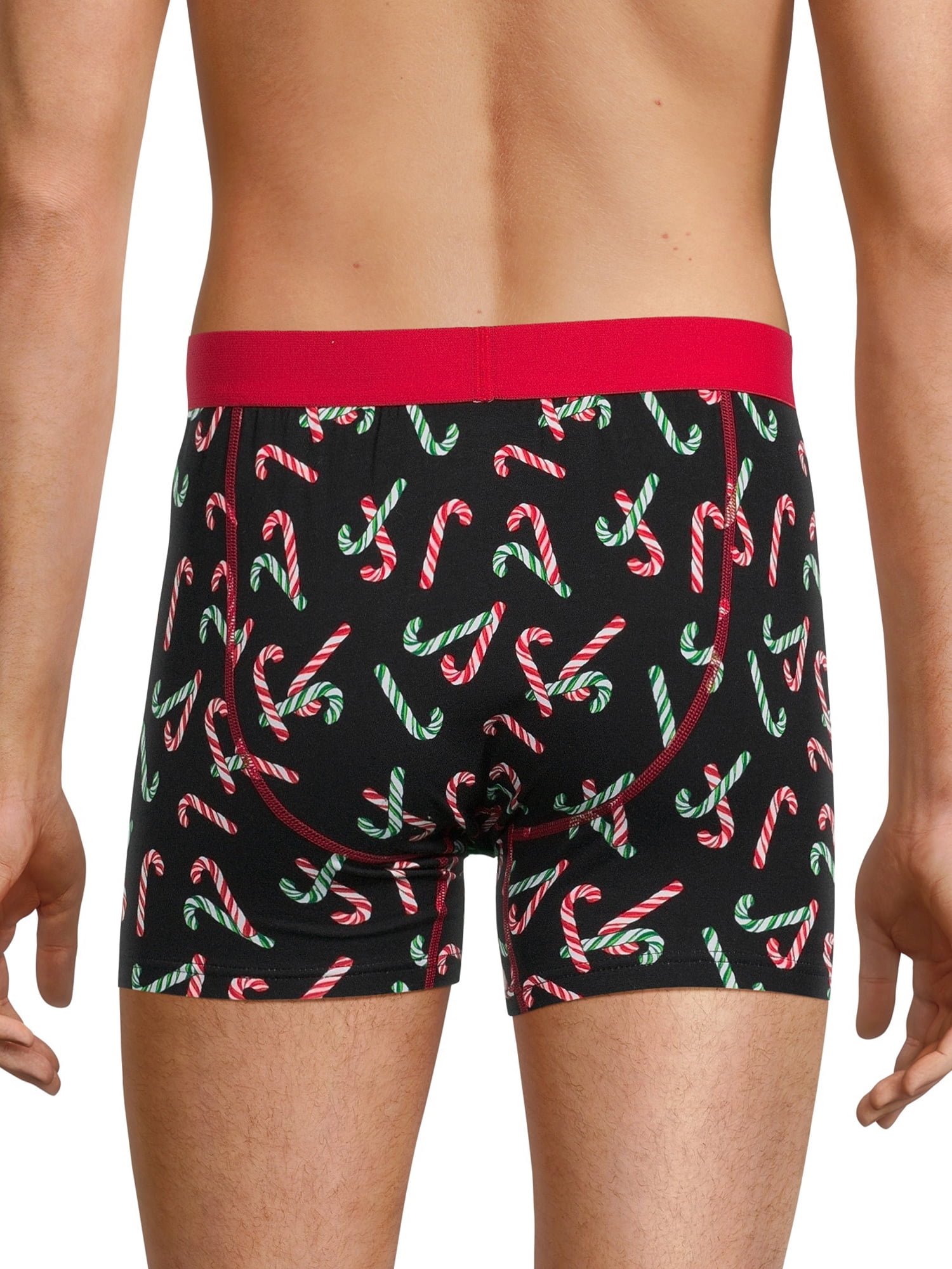 Holiday Time Men's Holiday Print Stretch Boxer Briefs, Sizes S-XL