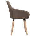 thumbnail image 2 of vidaXL Dining Chairs 2 pcs Brown Fabric, 2 of 4