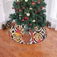 thumbnail image 2 of FMSHPON Jungle PatternParrot Xmas Christmas Tree Skirt Stand Mat for Holiday Party Decoration Indoor Outdoor 48 inches, 2 of 3