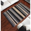 thumbnail image 4 of Addison Rugs Marlow 9' x 13' Striped Contemporary Fabric Area Rug in Blue, 4 of 4