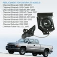 thumbnail image 3 of JDMSPEED - Polipasto de repuesto para neumáticos de repuesto para Silverado GMC Sierra 1500 2500 sustituye a 924-510 20870067 15703311 15866164, 3 of 9
