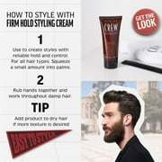 American Crew Mens Hair Styling Cream, Like Gel with Firm Hold and Low Shine, 3.3 fl oz