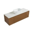 thumbnail image 5 of Simon 60 Inch Wall Mount Vanity With a Porcelain Vessel Sink, 5 of 5