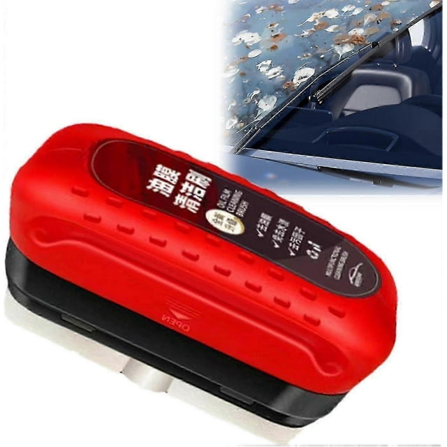 Automotive Oil Film Cleaning Brush, Car Glass Oil Film Cleaner, Oil Film Remover For Glass Car Window Cleaner