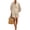 Beige, variant on Linen-Blend Button Down Shirt & Shorts Two Piece Set for Women, Stand Collar Loose Fit Resort Wear Co-ord - Casual Summer Vacation Outfit Sky Blue XL