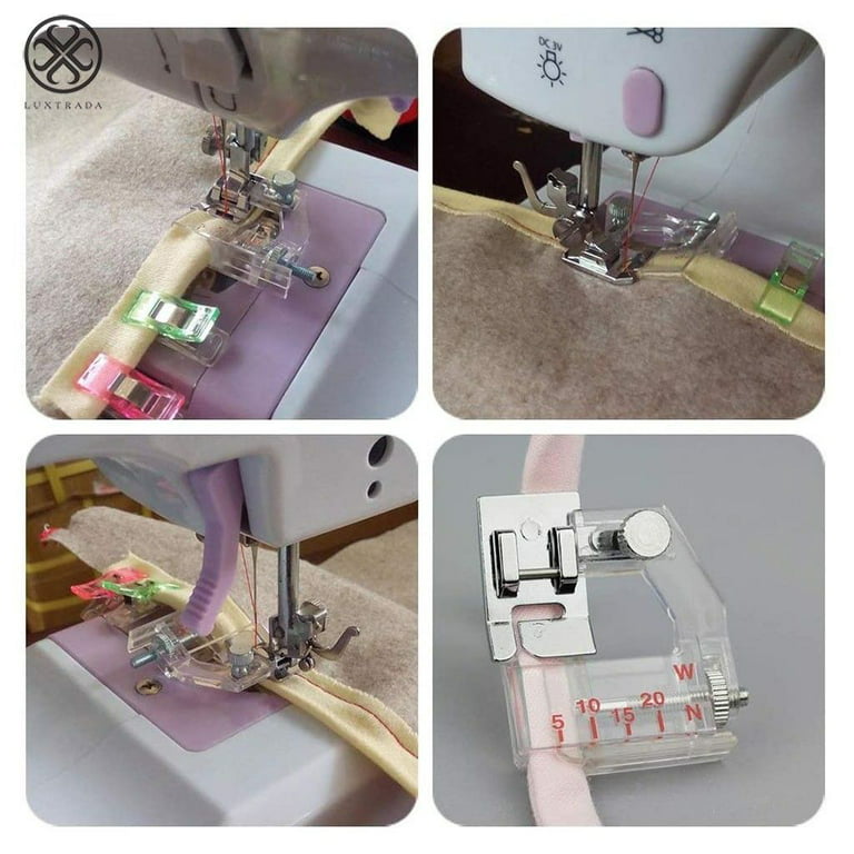Adjustable Tape Bias Binding Foot Snap-on for Domestic Sewing 
