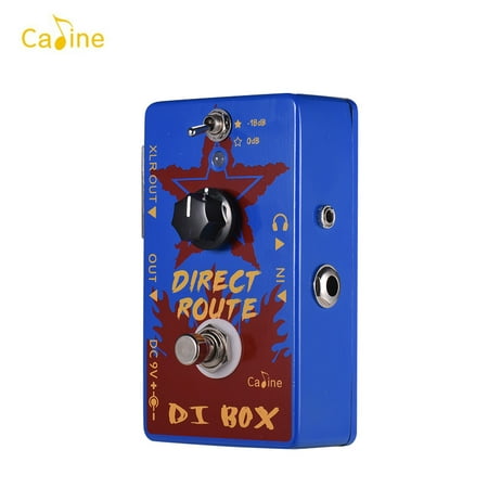 Caline CP-64 Direct Route Blue DI Box Electric Guitar Effects Pedals Headphone DI Amp Portable Acoustic Guitar Pedal with True
