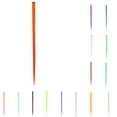 thumbnail image 2 of Transemion Multi Colours Rainbow Clip In Highlight Streaks Festival Long Hair Extensions purple, 2 of 6