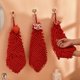 thumbnail image 4 of 2024 Año Nuevo Chino Toalla de Mano Cocina Colgante Suave Coral Pañuelo Trapo Rojo, 4 of 11