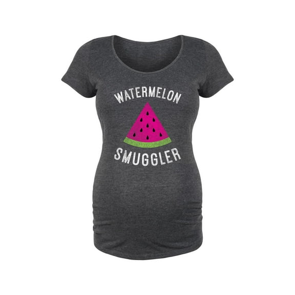 Bloom Maternity - Watermelon Smuggler, Distr. - Maternity Scoop Neck T-Shirt