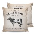 thumbnail image 7 of Outdoor Throw Pillow Cover Vintage Farm Cow Animal Waterproof Cushion Covers 2 Pack Rustic Black Cattle Pillow Cases Home Decoration for Patio Garden Couch Sofa, 7 of 7