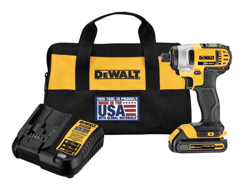 dewalt dcf885c1 20v max 1/4 impact driver kit,