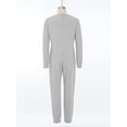 thumbnail image 3 of Hansber Unisex Kids One Piece Zip-Back Jumpsuit Special Needs Adaptive Romper Long Sleeve Plain Overalls Grey 6, 3 of 7