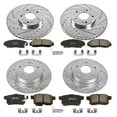 thumbnail image 3 of PowerStop Front and Rear Z23 Evolution Sport Carbon-Fiber Ceramic Brake Pad and Drilled & Slotted Rotor Kit Fits: HONDA Select Models K5935, 3 of 10