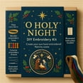 thumbnail image 2 of O Holy Night DIY Embroidery Kit, 2025 New Adult Nativity Scene Embroidery Kit, DIY Religious Christmas Cross-Stitch Ornaments, Christmas Handmade Cross-Stitch Gifts for Beginners, 2 of 6