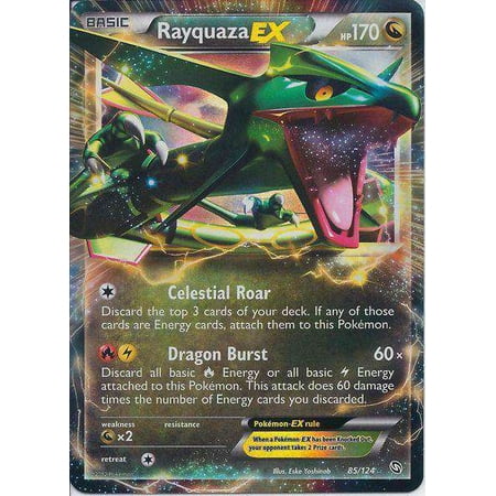 Pokemon Black & White Dragons Exalted Ultra Rare Single Card Rare Holo ex Rayquaza-EX #85