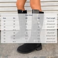 thumbnail image 3 of Yeahitch Women Boots Mid Calf Zippers Women's Boots Round Toe Chunky Heel Warm Comfortable Tall Boots, 3 of 8