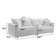 thumbnail image 2 of Gewnee 104.3"Corduroy 4-Seat Sofa,Modern Comfy Upholstered Cloud Couch with Soft Pillows,Deep Seat Convertible Lounge Chair for Living Room,Bedroom,Apartment., 2 of 14