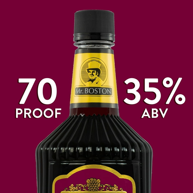Mr. Boston Blackberry Brandy, 1.75L, 35% Alcohol, Cocktail Mixers