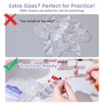thumbnail image 2 of Extra Short Almond Nail Tips: 240Pcs Small Almond Shape Soft Gel Fake Nail Tips with Nail Stand, 12 Sizes Full Cover Clear Press on Nails for Girls for Home DIY Salon, 2 of 9