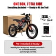 thumbnail image 2 of Seemoon 5000W Mid-Drive Off Road Electric Dirt Bike for Adults 60V 1350Wh 45 MPH 50-55 Mi 280Nm 45 Deg Hydraulic Disc Brakes Full Suspension 17/16 In, 2 of 8