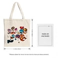 thumbnail image 3 of Colorful Abstract Mushroom Design Tote Bag - Cream Canvas Multifunctional Reusable Shopping Bag for Parties Travel & Shopping, 3 of 4