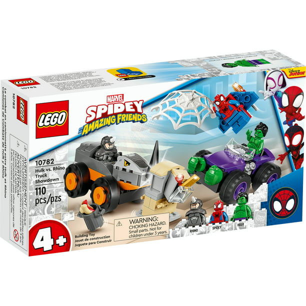 Marvel Hulk vs. Rhino Monster Truck Showdown, 10782 Learning Toy for 4 Year Olds with Spider-Man Inspired by the Spidey And His Amazing Friends Series - Walmart.com