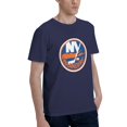 thumbnail image 2 of New York Islanders Fashion Men'S Short Sleeve T-Shirt Navy Blue Medium, 2 of 5