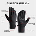 thumbnail image 2 of Qarigey 1 par de guantes de ciclismo para hombres y mujeres, manopla térmica impermeable para exteriores, manopla con cremallera, Protector calentador guantes y mitones Azul oscuro L Qarigey AP013273-06, 2 of 6
