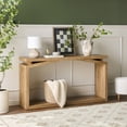 thumbnail image 6 of Walker Edison Modern 60" Entry Console Table - Heritage Oak, 6 of 12