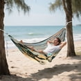 thumbnail image 5 of Hanging Hammock Portable Travel Camping For Outdooor Beach Camping Hiking White-haired Black-eyed Lamb, 5 of 8