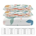 thumbnail image 3 of 3PCS Ocean Cute Mermaid Duvet Cover Set Twin, 1 Duvet Cover And 2 Pillowcase, Duvet Cover for Kids Girls Boys And Teens, 3 of 6