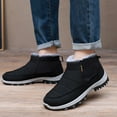 thumbnail image 4 of Xmyrz Mens Waterproof Snow Boots Indoor Versatile Recreation Non- Cozy Wide Calf Boots Winter Boots Mens Shoes, 4 of 9
