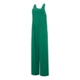 thumbnail image 3 of Blotona Womens Casual Loose Sleeveless Jumpsuits Long Baggy Button Wide Leg Pants Rompers Jumpsuits with Pockets, 3 of 9