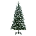 thumbnail image 3 of Eastvita 9FT Easy Setup Pre-Decorated Pre-Lit Artificial Christmas Tree, LED Lights, Flocked Pinecones, Metal Stand, 3 of 8