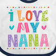 thumbnail image 4 of Inktastic I Love My Nana Grandkids Girls Baby Bib, 4 of 4