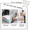 thumbnail image 4 of 16 Pcs Self Adhesive Wheels For Storage Boxes Rotation Stainless Steel Pulley Ball Casters 4.5 X 2., 4 of 5