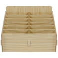 thumbnail image 1 of Lindbes 48-Grid Wooden Cell Phone Holder Desktop Organizer Storage Box for Classroom Office (48-Grid), 1 of 10