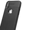 thumbnail image 3 of Slim Fit PU Leather Case for #device_series - Cover Reinforced Bumper Shock Absorbent Black L9V for iPhone XS, 3 of 6