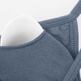 thumbnail image 4 of Gytharion Women's Ribbed Sports Bras Solid Color Wide Straps Flexible Support Seamless Bras Workout Comfort Wireless Bras, 4 of 5