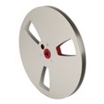 thumbnail image 1 of 1/4 7 Inch Empty Tape Reel, 3 Holes Nab Aluminum Alloy Universal Open Reel Sound Tape Empty Reel, Empty Take Up Reel for Recording, Opening Machine Part for Reel to Reel Small Hub, 1 of 7