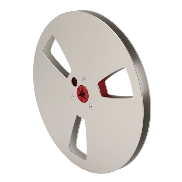 1/4 7 Inch Empty Tape Reel, 3 Holes Nab Aluminum Alloy Universal Open Reel Sound Tape Empty Reel, Empty Take Up Reel for Recording, Opening Machine Part for Reel to Reel Small Hub