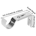 thumbnail image 3 of Hml Adjustable Curtain Rod Bracket Heavy Duty Curtain Rod Holders 4 Pack Curtain Rods Hooks Hangers For Wall Curtain Brackets Extender Fit For Drape Rods, 3 of 6