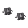thumbnail image 3 of FRCOLOR 2pcs Stretchable Shelves Portable Steel Book Stand Desk Sheet Holder Tilt Adjustment Xmas Gift Black, 3 of 8