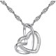 thumbnail image 1 of Pulabo Elegante Collar De Mujer Amor Corazón Collar De Cristal De Circón Fiesta Del Día De San Valentín Regalos De Cumpleaños Calidad Superior Y Práctico Creativo, 1 of 5
