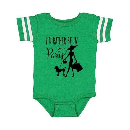 

Inktastic I d Rather Be in Paris- shopping and travel Gift Baby Girl Bodysuit