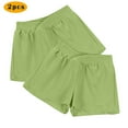 thumbnail image 2 of fatyb Women's 2 Pack Shorts Crossover Athletic Sports Running Shorts Workout Elastic Waist Casual Shorts, 2 of 7