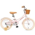 thumbnail image 3 of ACEGER 18 Inch Girls Bike with Basket and Training Wheels for Ages 7-12, Pink, 3 of 7