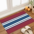 Blue Red Stripes Door Mat 20x31.5 Inch Retro Country White Blue Red ...
